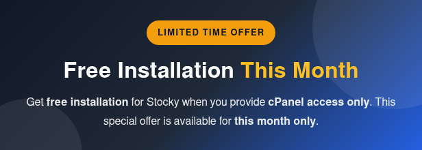 Stocky Free installation