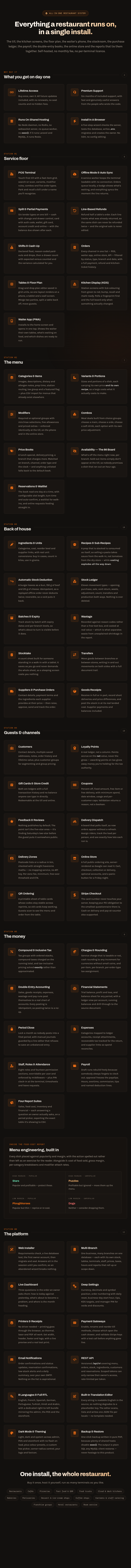 Resto — Restaurant POS, Management System Features